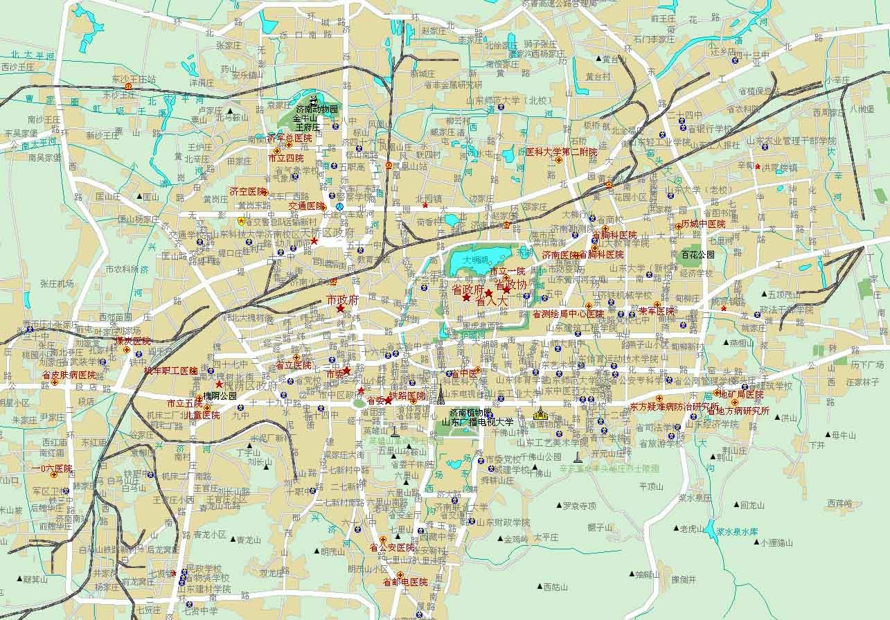 濟(jì)南最新地圖全覽，城市全景一覽無余?