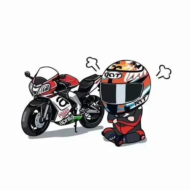 摩托車動(dòng)漫圖片，動(dòng)力、變化與自信的視覺盛宴