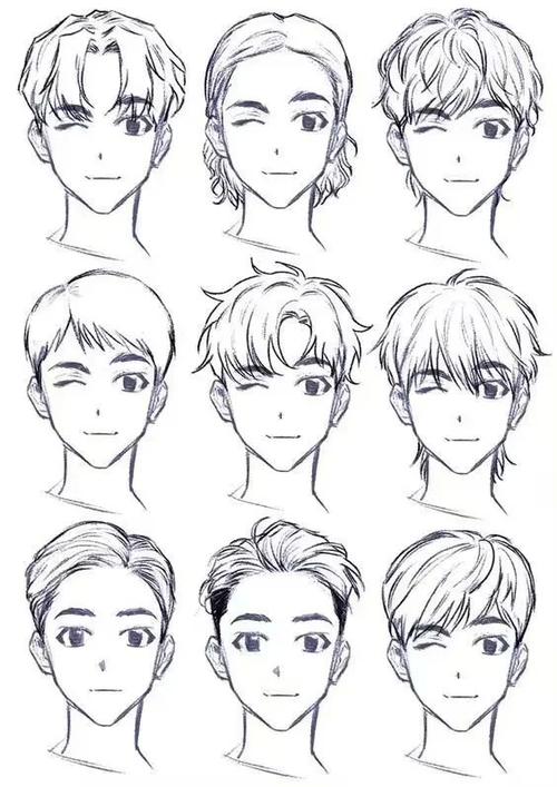 動(dòng)漫男生發(fā)型魅力揭秘，小巷深處的秘密發(fā)廊中的帥氣發(fā)型展